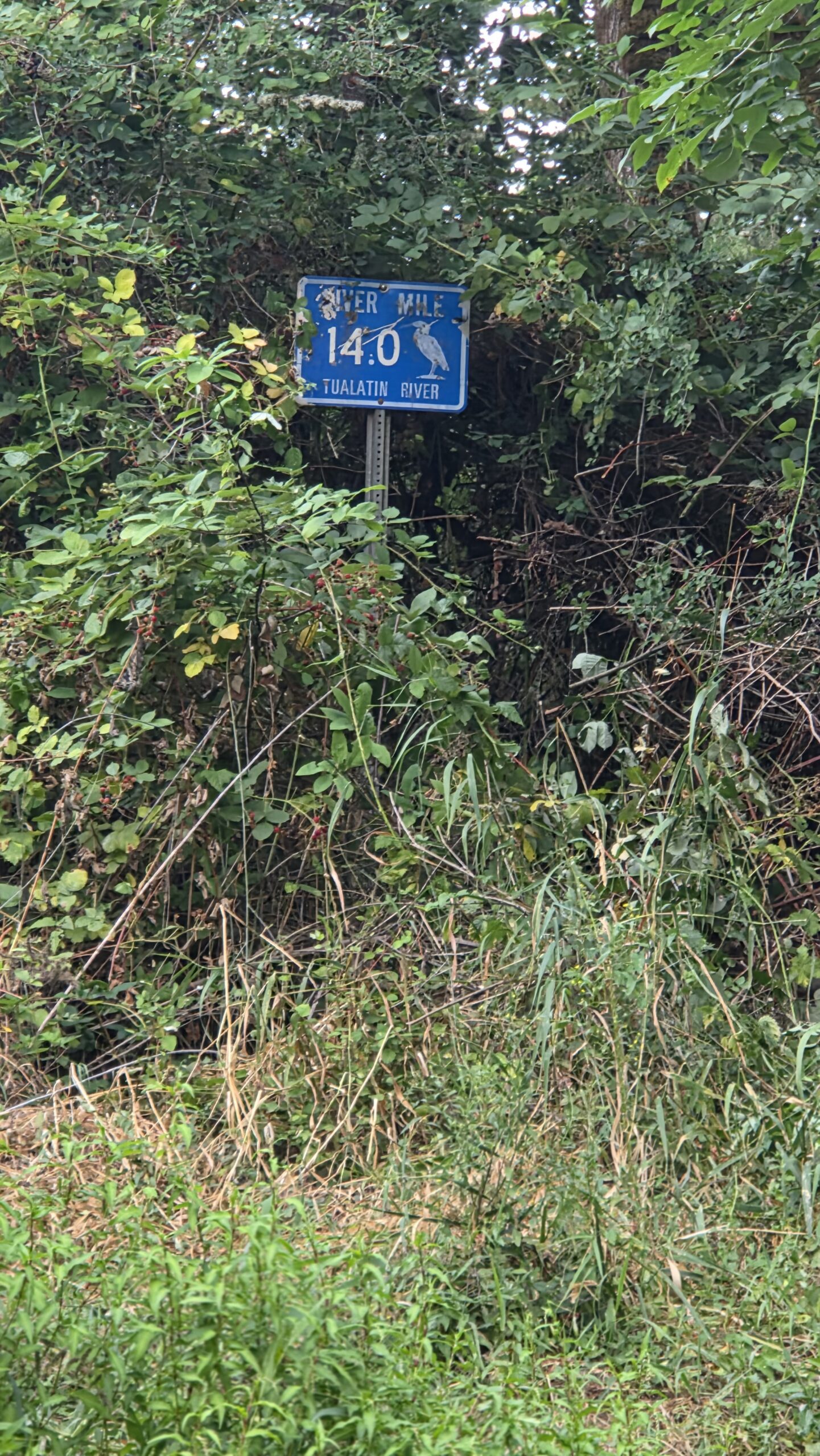 Señal de la Milla Fluvial 14.0