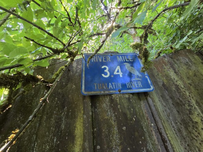 River Mile 03.4 Sign