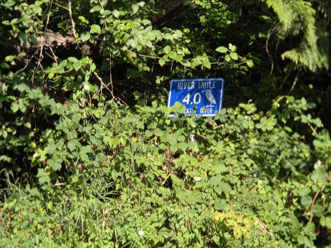 River Mile 04.0 Sign