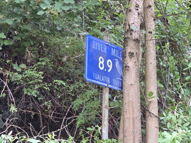 River Mile 08.9 Sign