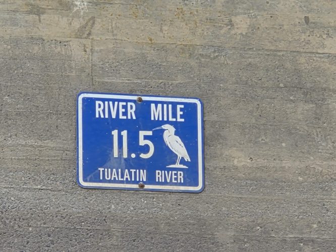River Mile 11.5 Sign