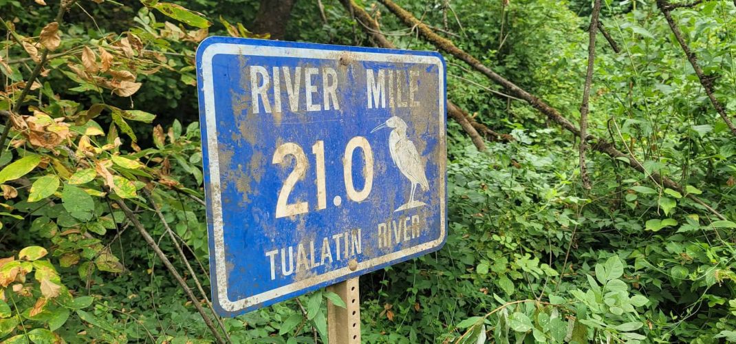 Señal de la Milla Fluvial 21.0