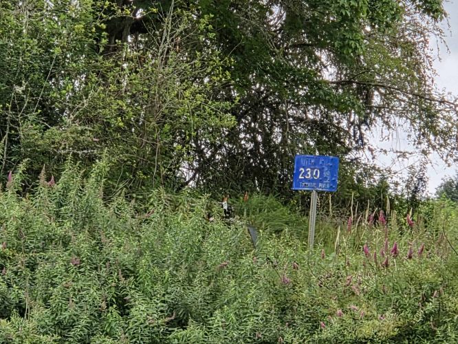 River Mile 23.0 Sign